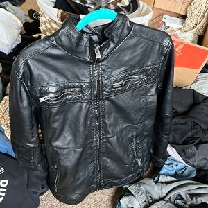 Black Leather lined Jacket